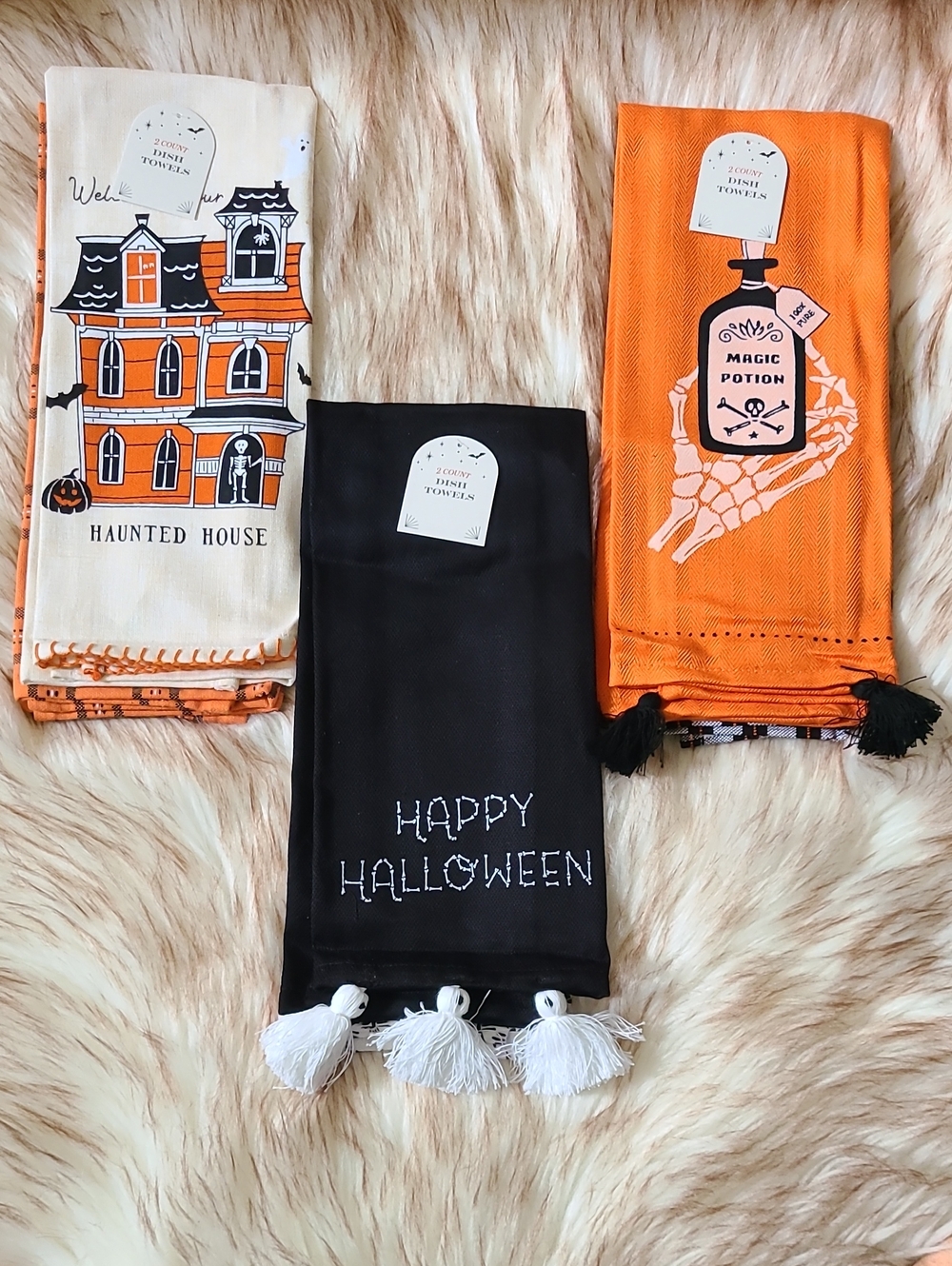 NWT Target Holiday Halloween Kitchen Towel Set Bundle